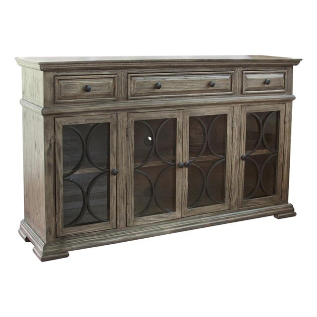 Vineyard Mod Circle Sideboard For Sale