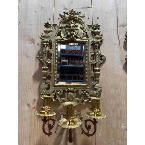 Napoleon III Bronze Mirrors, Set of 2 For Sale - Image 3 of 7