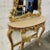 1940s French Rococo Style Marble and Gold Leaf Console Table with Mirror For Sale In Miami - Image 6 of 12