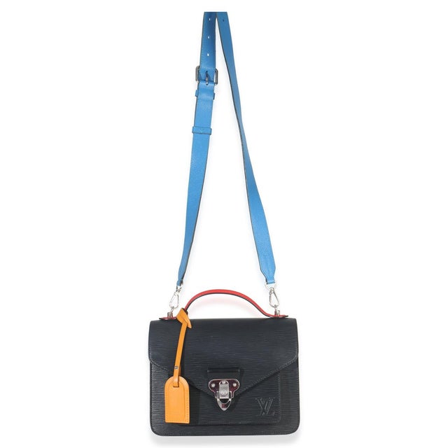 Black Black Red Blue Epi Neo Monceau Bag For Sale - Image 8 of 9