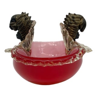 Murano Glass Bowl by Barovier, 1960s For Sale