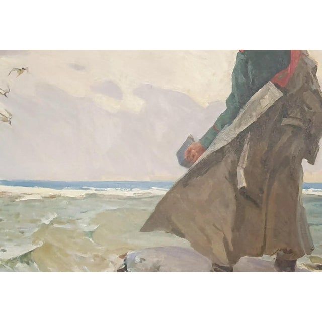 1960s Taras Shevchenko Portrait, Antique Oil Painting For Sale - Image 6 of 6