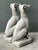 Vintage Cast Concrete Dogs - A Pair For Sale - Image 10 of 12