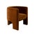 Contemporary Matthew Izzo Home Lansky Rust Velvet Barrel Chair For Sale - Image 3 of 7