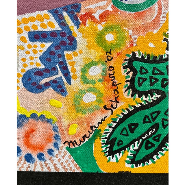 Miriam Schapiro, Large Mixed Media Collage Painting Great Jewish Feminist Artist Miriam Schapiro, 2002 For Sale - Image 12 of 13