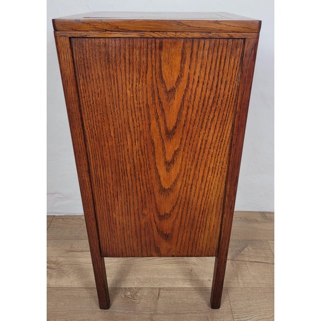 Vintage Bedside Cabinet in Oak, 1960 For Sale - Image 15 of 17