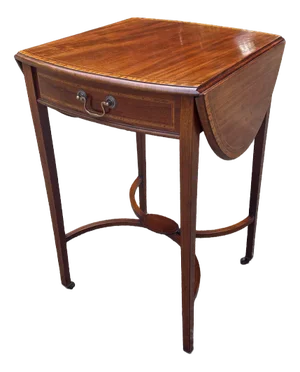 Antique Mahogany Oval Pembroke Table, 1860
