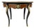 Antique 19th Century Napoleon III Style Console Table W/ Gilt Metal Mounts & Medallions For Sale