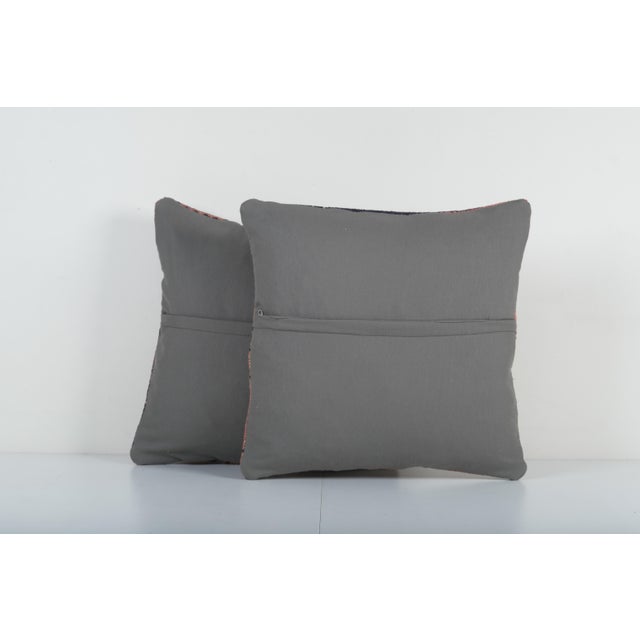 Turkish Rug Cushion Cover - a Pair For Sale - Image 4 of 4