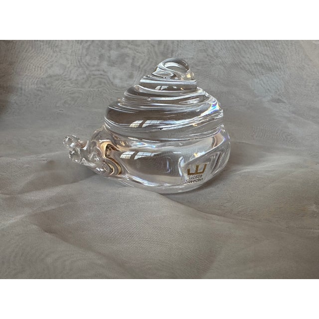 Göran Wärff Kosta Boda Art Glass Snail Sculpture For Sale In New York - Image 6 of 14