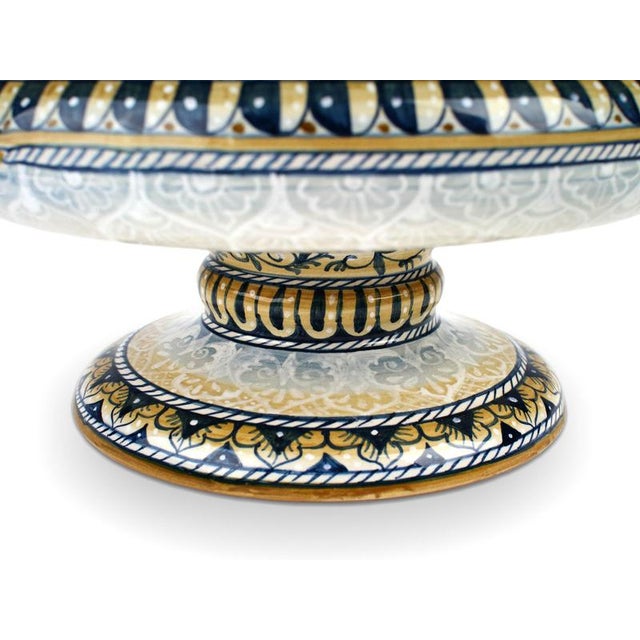 Blue Golden Yellow Giglio Vase by deBlona For Sale - Image 8 of 12