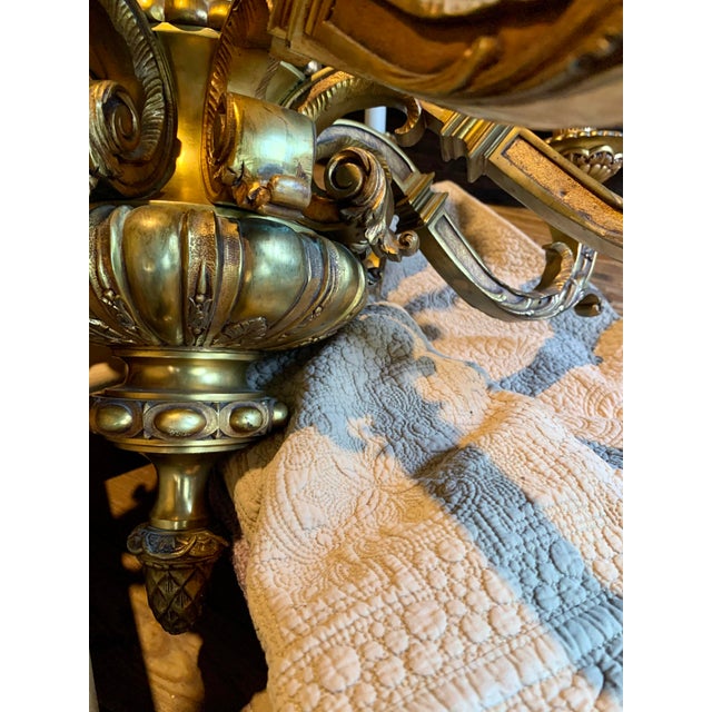 French Régence / Baroque Style Bronze Chandelier For Sale - Image 16 of 17