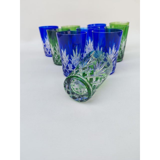 Crystal Goblets from Saint Louis, 1930s, Set of 10 For Sale - Image 6 of 8