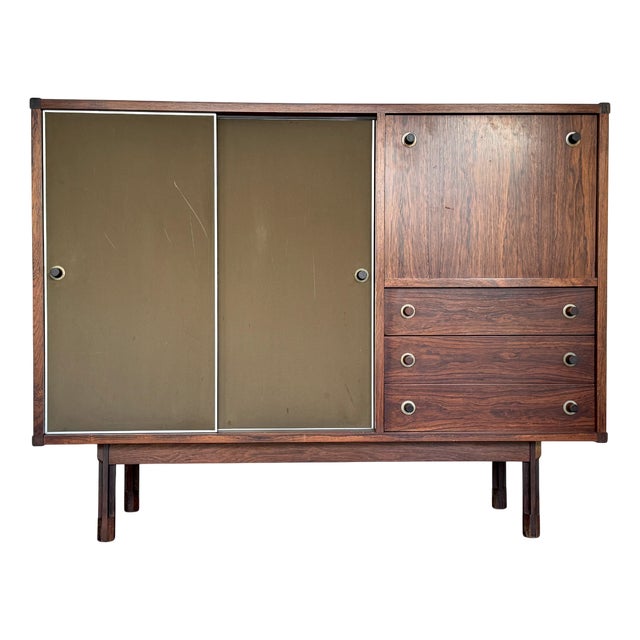 Italian Wood Sideboard by George Coslin, 1950s For Sale