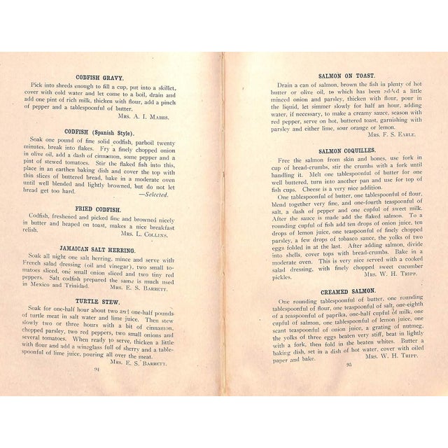 1900 - 1909 "The Tropical Cook Book Treating Mainly of the Preparation of Tropical Fruits and Vegetables" 1909 Ladies' Club of Herradura For Sale - Image 5 of 12