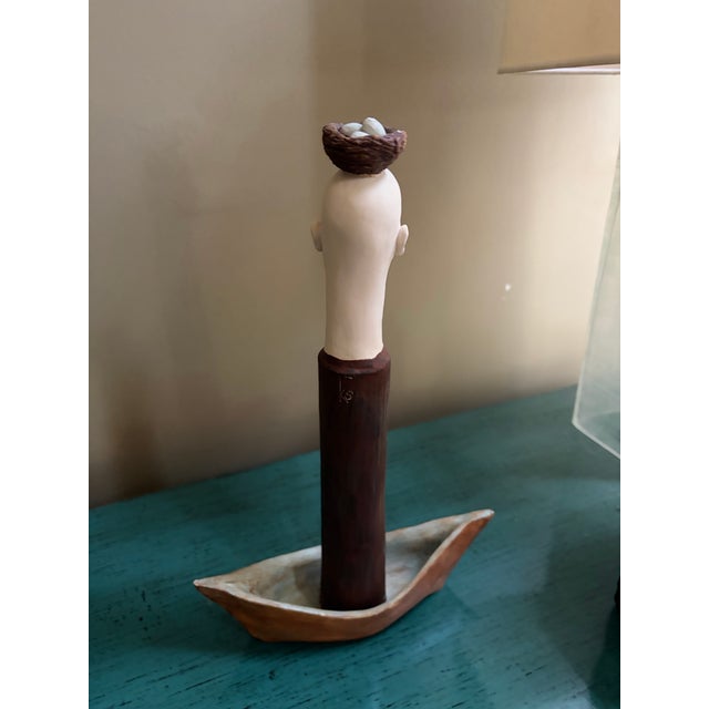 2020s "Kirsten Stingle," "Narrative Ceramic Sculpture," "Hand-Built Porcelain," "Surrealist Figurative Art," "Signed Studio Pottery." For Sale - Image 5 of 7