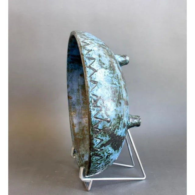 Vintage French Ceramic Decorative Bowl by Jacques Blin, 1950s For Sale - Image 4 of 18