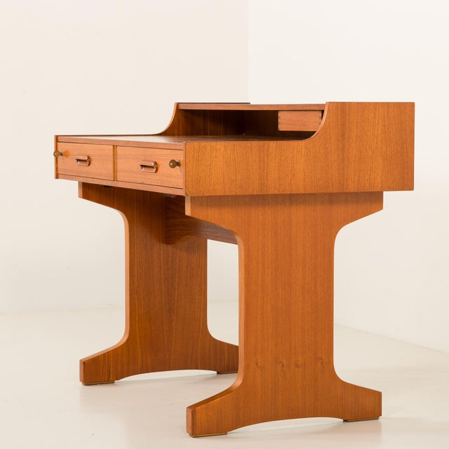 Mid-Century Modern Italian Teak Desk by IMB, 1960s For Sale - Image 11 of 18