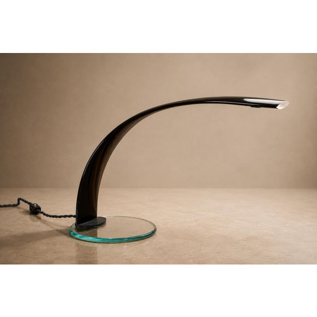 Brazilian Modern "Sonata 3759" Table Lamp in Enameled Metal and Glass, Enrico Furio Dominici, 1970 For Sale - Image 15 of 16
