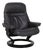 Dark Grey Leather Sunrise Recliner with Manual Function from Stressless For Sale