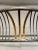Baker's Rack Art Deco Brushed Steel + Brass For Sale - Image 4 of 12
