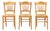 French Provincial Style Beech Side Chairs, 3 For Sale