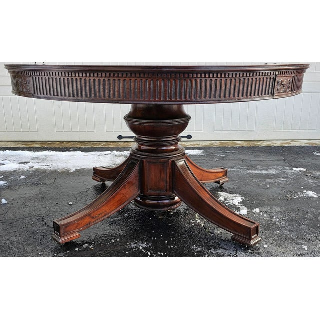 Antique Early 19th Century Round Pedestal Dining Tables W/Two Leaves For Sale - Image 4 of 11