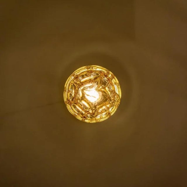 Yellow and Clear Murano Glass Pendant Light, 1960s For Sale - Image 11 of 12