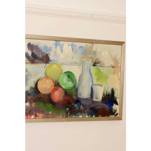 Smetana, Still Life, 1950s, Oil on Canvas, Framed For Sale - Image 6 of 10