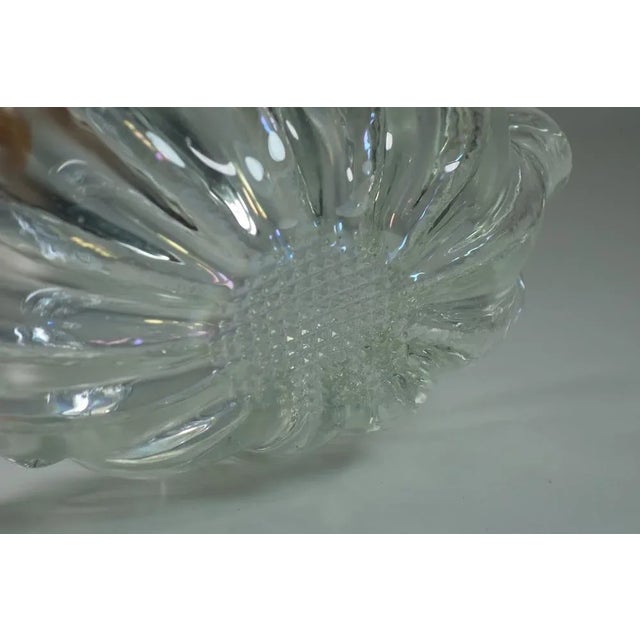 Murano Glass Shell-Shaped Bowl by Ercole Barovier, 1940s For Sale - Image 7 of 8