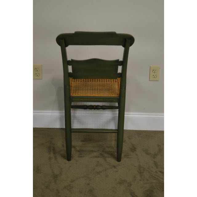 Hitchcock Hitchcock Thomas Jefferson Monticello Limited Edition Painted Pair Chairs (A) For Sale - Image 4 of 11