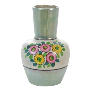 Celadon Green Luster Japanese Vase For Sale