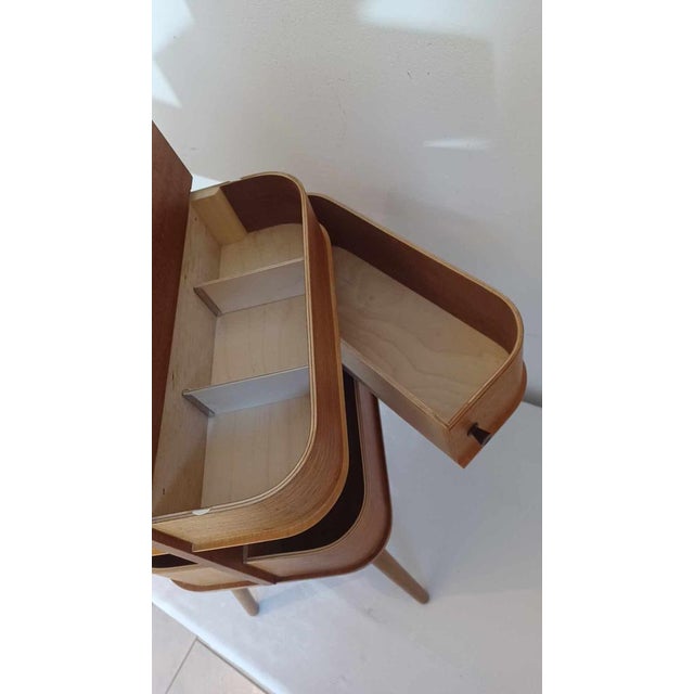 Danish Sewing Box in Teak, Nähkasten, 1960s For Sale - Image 9 of 18