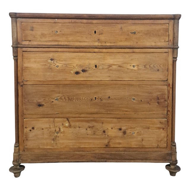 Antique Como Chest of Drawers in Fir, 1890s For Sale