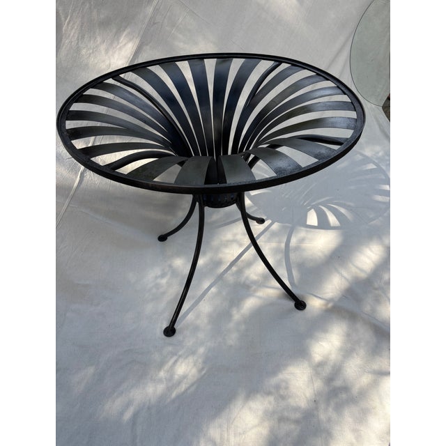 Metal Mid 20th Century Francois Carre Garden Table For Sale - Image 7 of 7