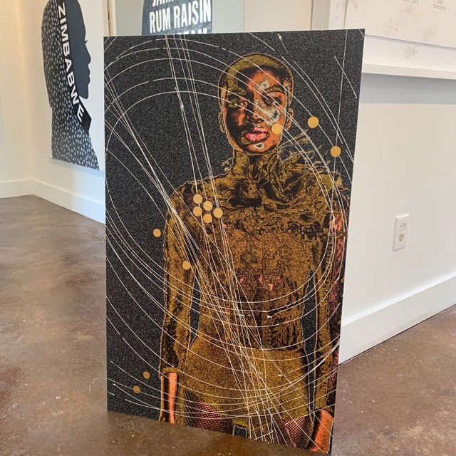 2020s "Moon Drop" Contemporary Abstract Futuristic Figurative Mixed-Media Photograph by Rob Brinson For Sale - Image 5 of 13