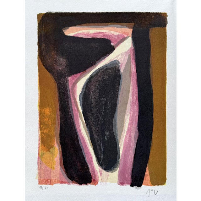 Bram Van Velde, Abstract Composition, Original Lithograph For Sale - Image 5 of 5