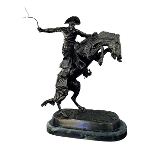 1940s Limited-Edition (38/100) Bronze Sculpture: "Bronco Buster" by Frederic Remington