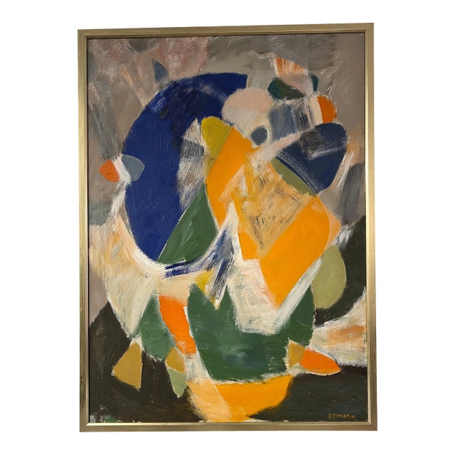 Late 20th Century Large Abstract, Expressionist, Painting on Canvas For Sale