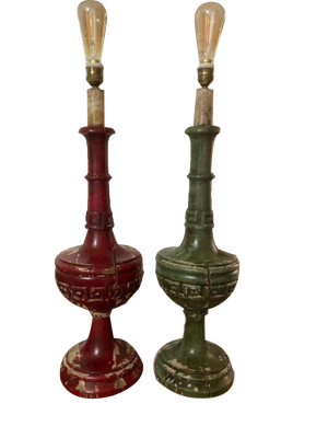 Electrified Candleholders, 1900s, Set of 2