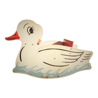 Vintage Wooden Duck Rocker For Sale