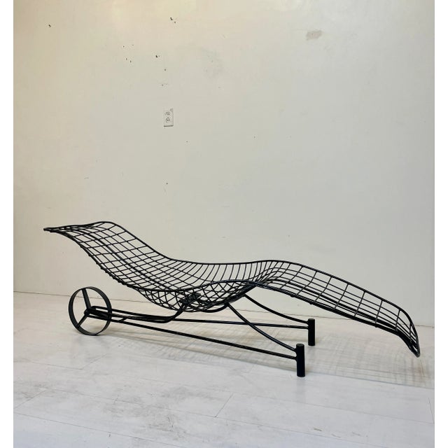 Vladimir Kagan 1950s Capricorn Style Outdoor Patio Chaise Attributed to Vladimir Kagan For Sale - Image 4 of 7