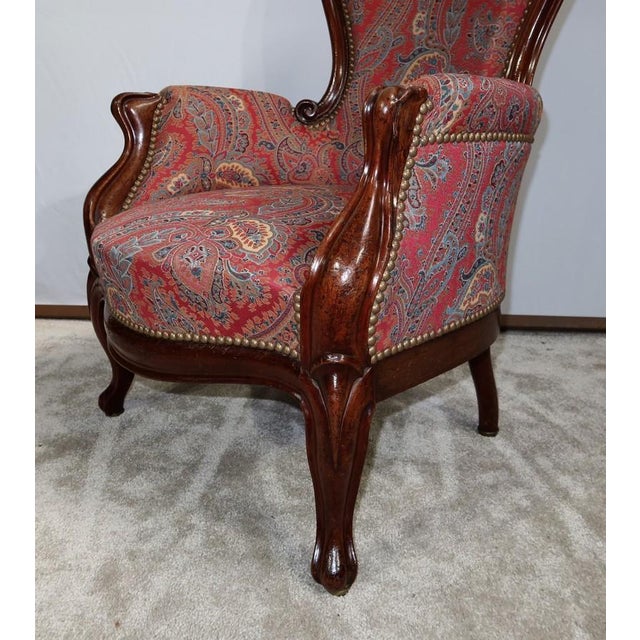 Small Napoleon III Chair in Mahogany For Sale - Image 11 of 17