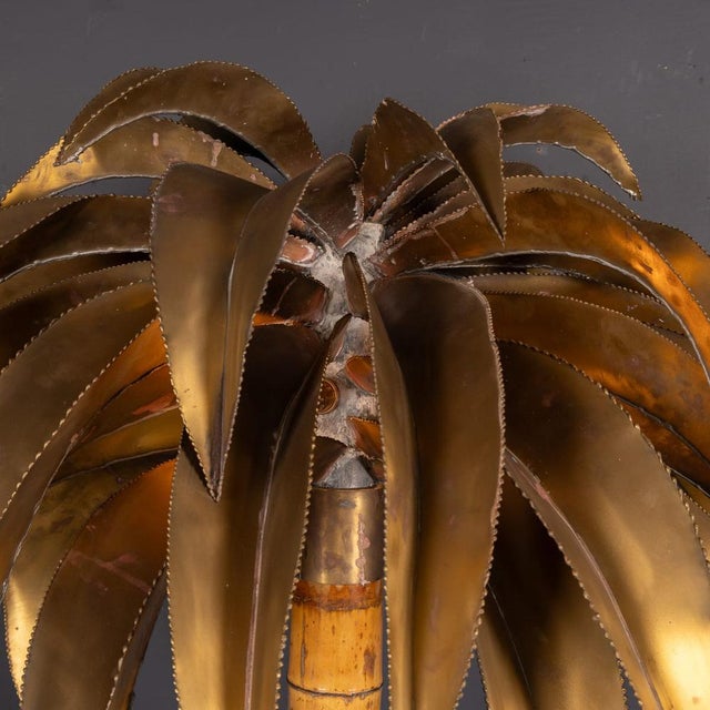 20th Century French Palm Tree Floor Lamp by Christian Techoueyres for Maison Jansen, 1970 For Sale - Image 6 of 18