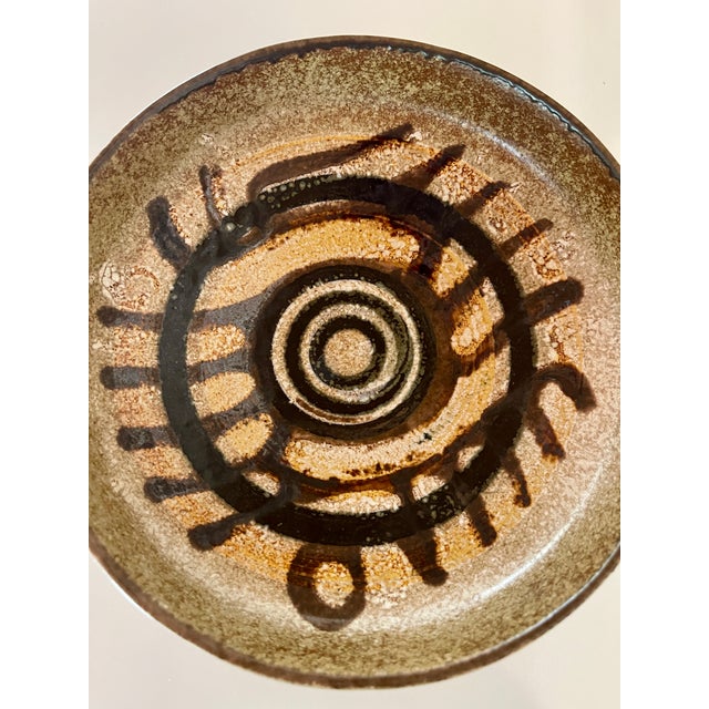 Lapid Pottery Works Mid Century Lapid Art Pottery Bowl Signed For Sale - Image 4 of 9
