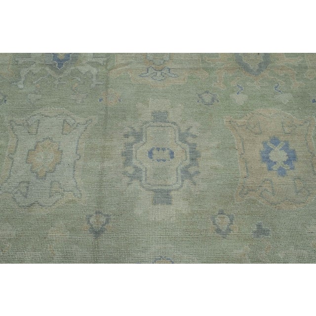 Gray Turkish Oushak Runner Rug 2'9" x 15'10" #17846 For Sale - Image 8 of 8
