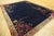 Art Deco 1920s Blue Navy Flowers Birds Antique Chinese Art Deco Carpet 9' X 11'10'' Knotted Wool Rug For Sale - Image 3 of 14