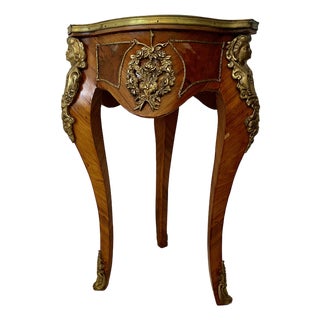 Marble Pedastals With Unique Bronze Design For Sale
