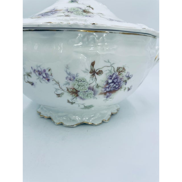 Vintage Art Nouveau Porcelain Vase, 1965 For Sale - Image 9 of 15