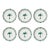 Set of Six Fern & Co. For Anthropologie "Palm Tree" Salad Plates For Sale